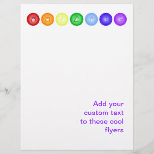 7 chakras dans un prospectus horizontal