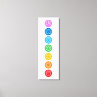 7 chakras en toile