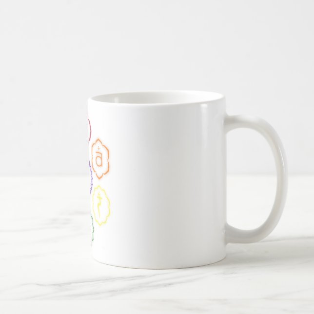 7 Chakras in a Circle Coffee Mug (Right)