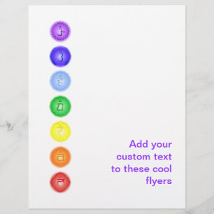 7 Chakras in a Line Flyer