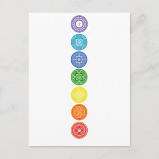 7 Chakras Postcard