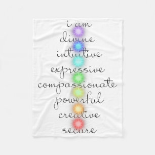 7 Chakras S For Yoga Lovers Fleece Blanket