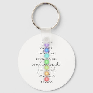 7 Chakras S For Yoga Lovers Keychain