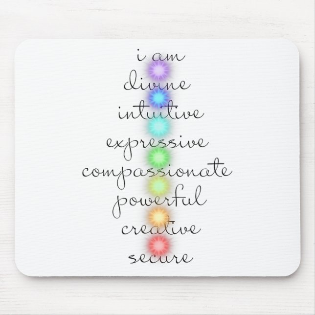 7 Chakras S For Yoga Lovers  Mouse Pad (Front)