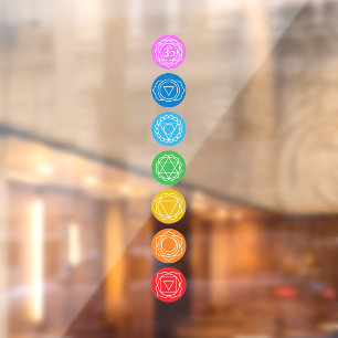 7 Chakras Window Cling
