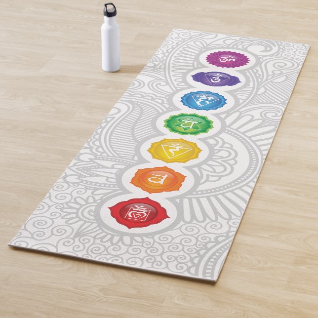 7 Chakras Yoga Mat – 01pwb (In Situ)