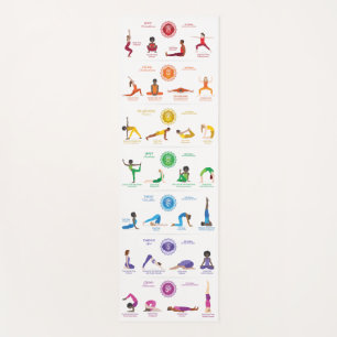 7 Chakras Yoga Poses Yoga Mat - 74wbg