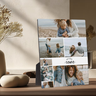 7 Custom Photo Collage Best Mom Ever  Plaque