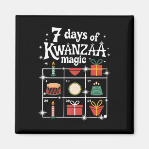 7 Days Of Kwanzaa Kinara Magic Festive Magic Symbo Magnet