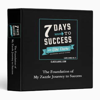 7 Days to Success Beginners Zazzle Course Binder
