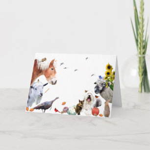 #7 Enjoy the abundance of earth:HappyThanksgiving Holiday Card