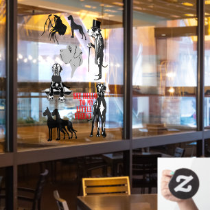 7 Great Dane window sticker