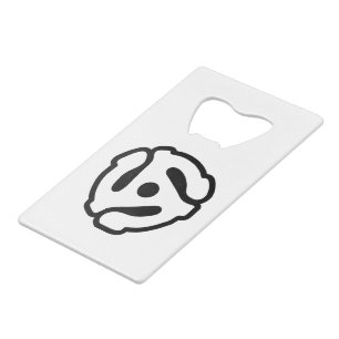 7 inch 45 rpm vinyl adapter insert spindle spider credit card bottle opener