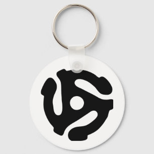 7 inch 45 rpm vinyl adapter insert spindle spider keychain