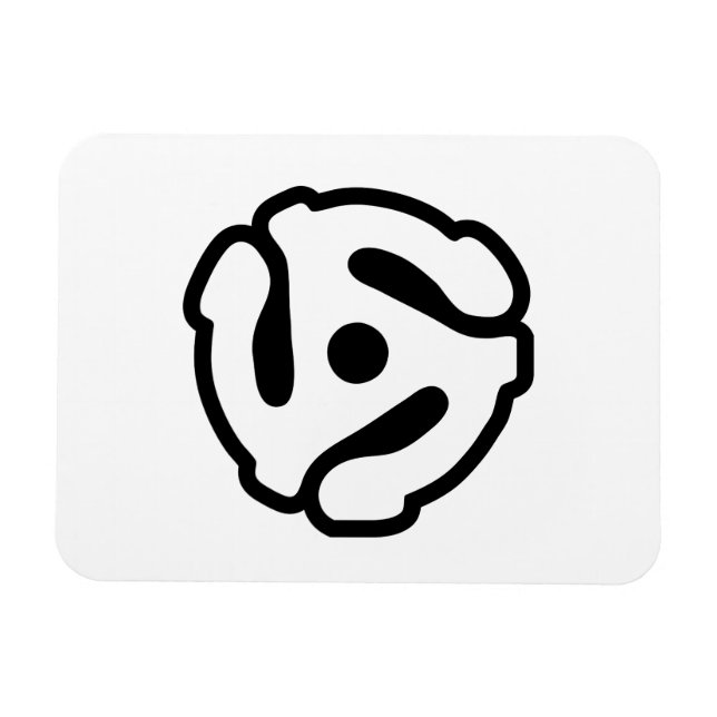 7 inch 45 rpm vinyl adapter insert spindle spider magnet (Horizontal)