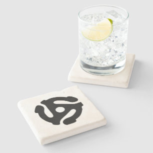 7 inch 45 rpm vinyl adapter insert spindle spider stone coaster