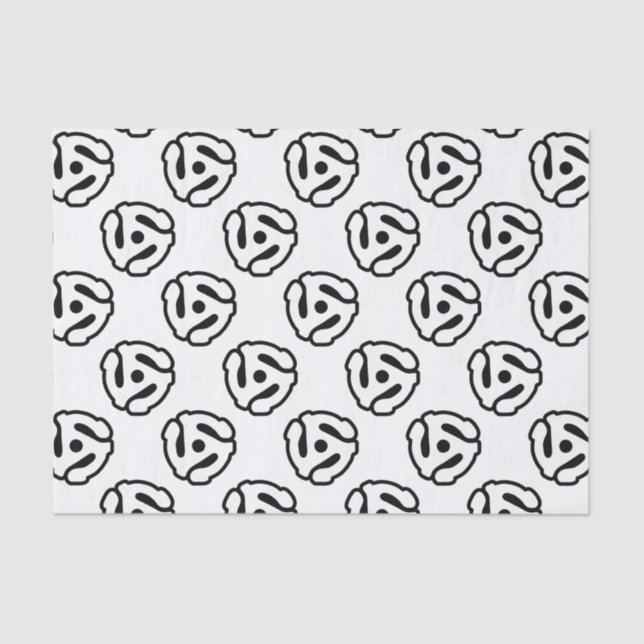 7 inch 45 rpm vinyl adapter insert spindle spider tissue paper (Front)