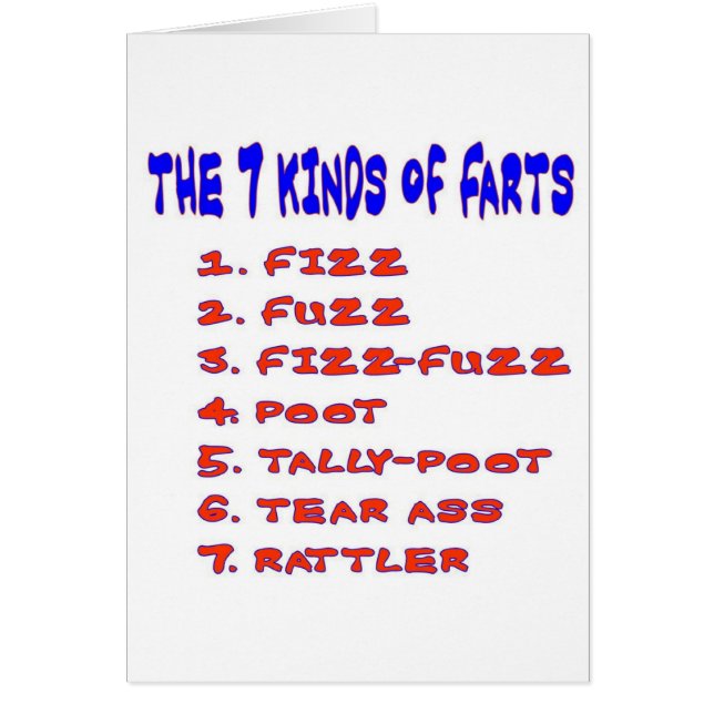 7 KINDS OF FARTS (Front)