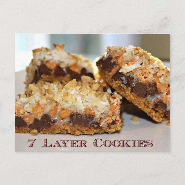 7 Layer Cookies Recipe Card (Front)