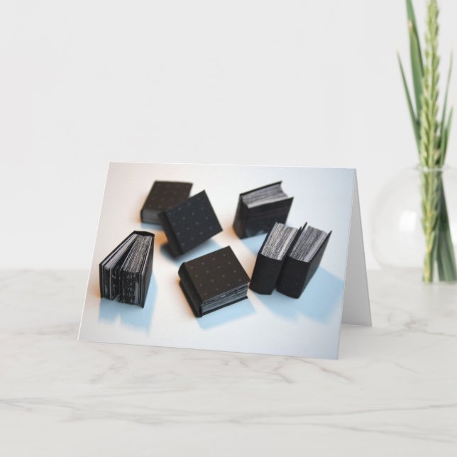 7 Livres miniatures d'artiste - Carte de voeux (Devant)