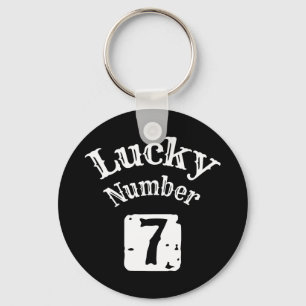 7 - Lucky Number 7 Luck Keychain