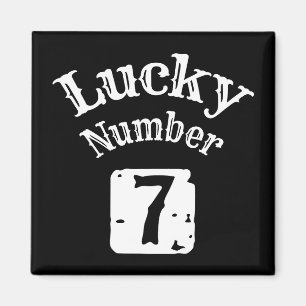 7 - Lucky Number 7 Luck Magnet