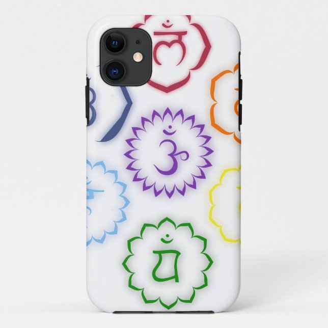 7 Main Chakras in a Circle Case-Mate iPhone Case (Back)