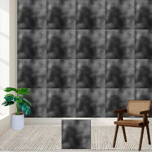 #7 Modern Black and Grey Textured Abstract Design Tile