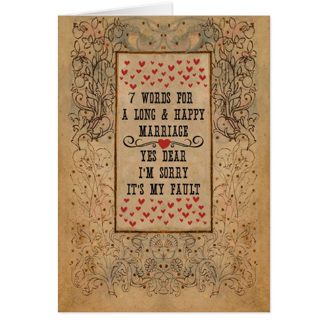 7 Mots Pour Un Mariage Long Et Heureux (Devant)