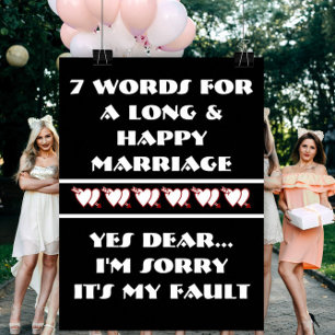 7 Mots Pour Un Mariage Long Et Heureux - Affiche