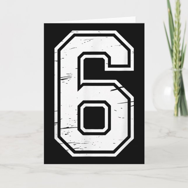 7 Number 67 Six Seven Meme  Card (Front)