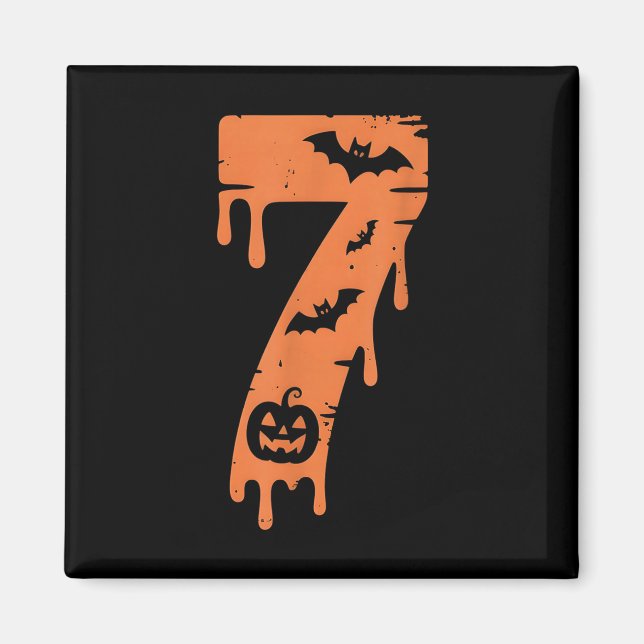 7 Number Meme 67 Six Seven Halloween  Magnet (Front)