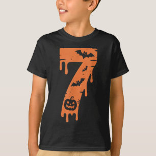 7 Number Meme 67 Six Seven Halloween  T-Shirt