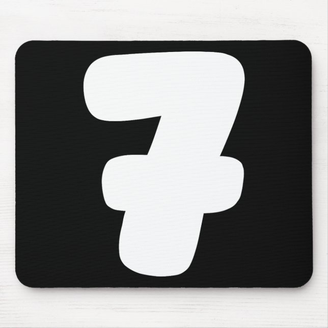 7 Number Six Seven 67 Gen Alpha Slang T Funny Meme Mouse Pad (Front)