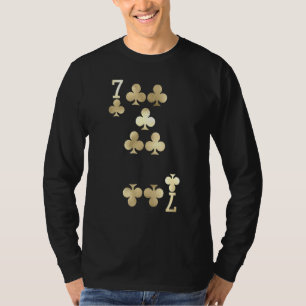 7 Of Clubs - Playing Card Halloween Costume Glam T-Shirt