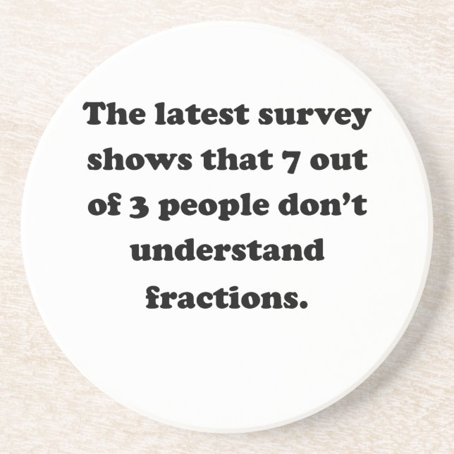 7 Out Of 3 People Coaster (Front)