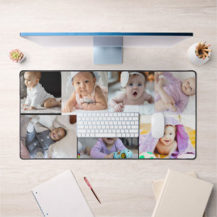 7 Photo Collage Custom Gift Desk Mat
