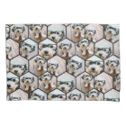 7 Photo Collage - funky hexagon pattern black