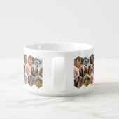 7 Photo Collage - funky hexagon pattern Bowl (Back)