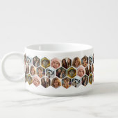 7 Photo Collage - funky hexagon pattern Bowl (Right)