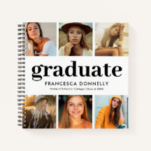 7 Photo Collage Moderne Graduation Livre d'or