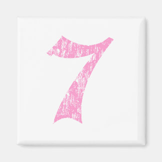 #7 Pink Olde English Magnet