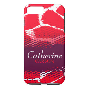 7 Plus Coque iphone de poster de animal graphique violet 