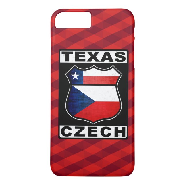 7 Plus Texas coque iphone tchèque-américain (Dos)
