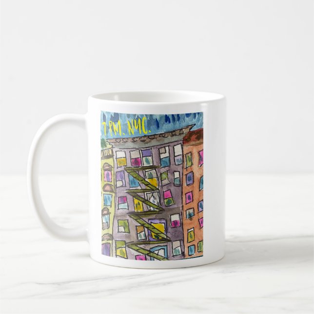 7 PM NYC Gratitude Mug (Left)