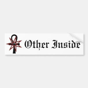 7 Pointed Star with Ankh Bumper Sticker