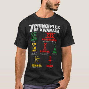 7 Principles Of Kwanzaa Celebration Pan African Bo T-Shirt