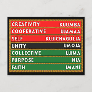 7 Principles Postcard