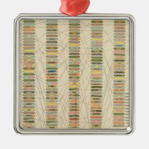 7 Rank, cities 17901890 Metal Ornament