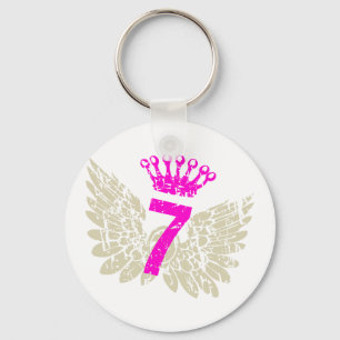 #7 Raspberry Wings Keychain